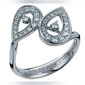 18K White Gold Montblanc Princess Grace De Monaco Diamond Ring